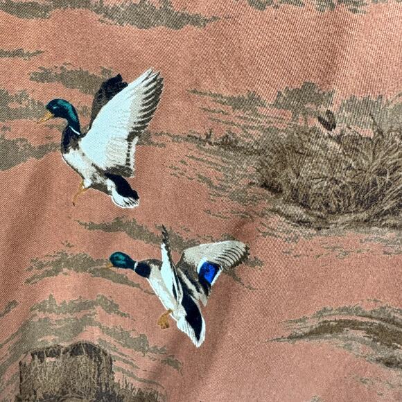 Columbia Shirt Mens Large River Lodge Button Down Duck Print Long Sleeve - Picture 5 of 7